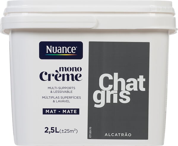 3505391055280 - Peinture MonoCrème - Chat gri