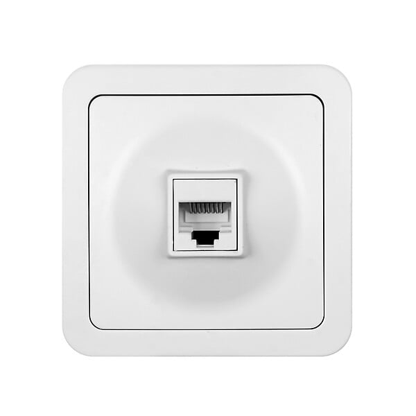 Prise RJ45 en saillie blanc
