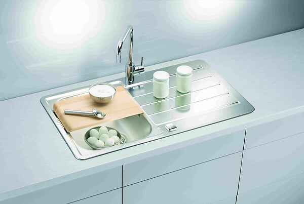 ITM-EEAM086A02 - Evier - Inox satiné Line - L8