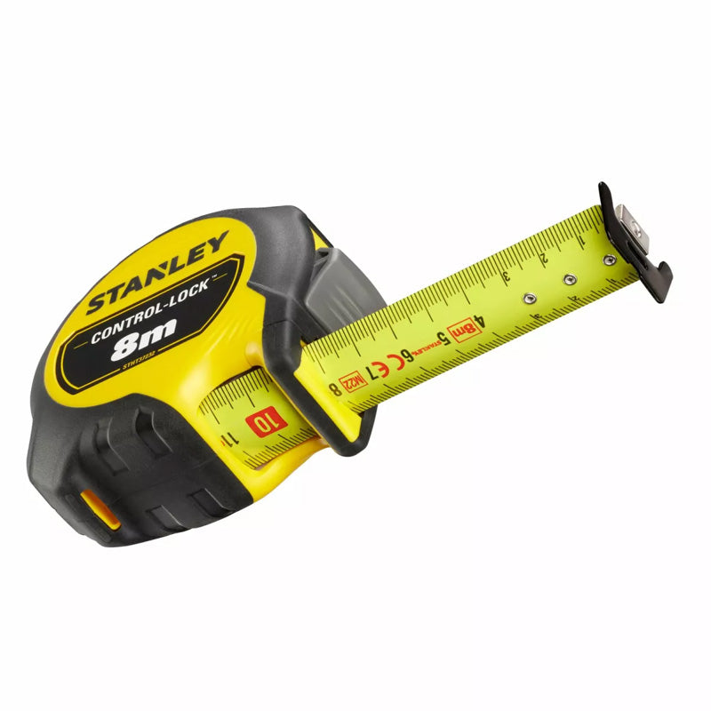 Mesure 8 m x 25 mm double marquage magnétique control-lock - STANLEY - STHT37232-0