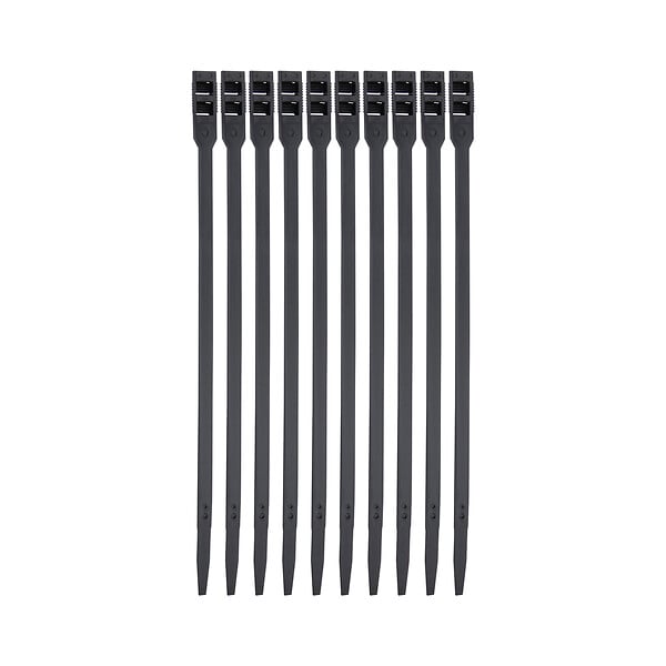 10 colliers de serrage, largeur 9mm, longueur 260mm Noir BRICELEC