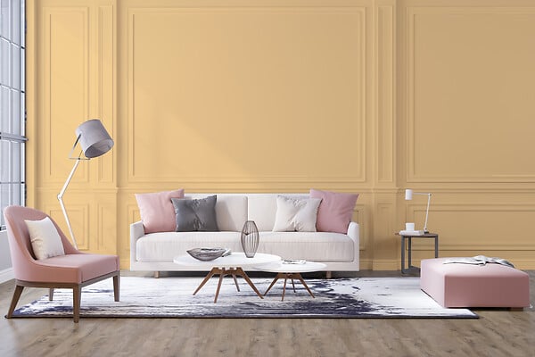 436250 - Peinture Velours - Jaune subti