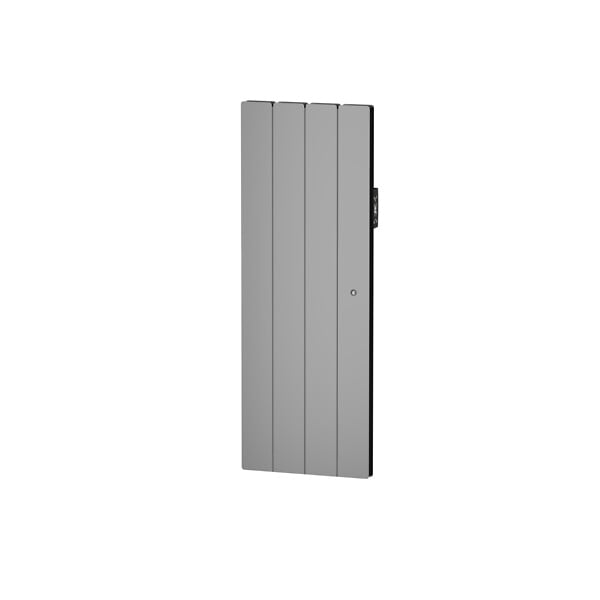 Radiateur vertical à inertie active Fontea - Fonte - Gris - 1000W
