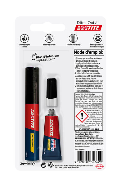 2608889 - Colle spéciale plastique Supe