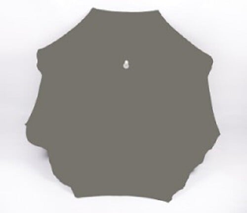 Parasol - Gris - Coton et polycoton - 200cm