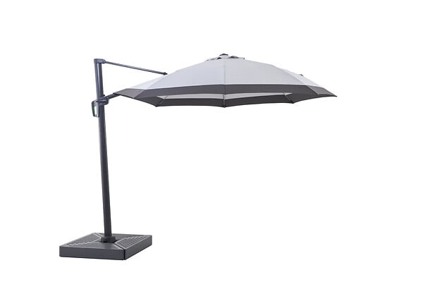 Parasol excentré - Bicolor Gris