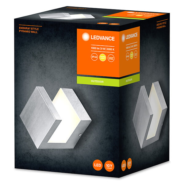 Endura style pyramid wall - Acier et inox - 8W