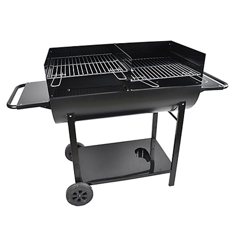 Barbecue demi tonneau à charbon 90 x 50 cm