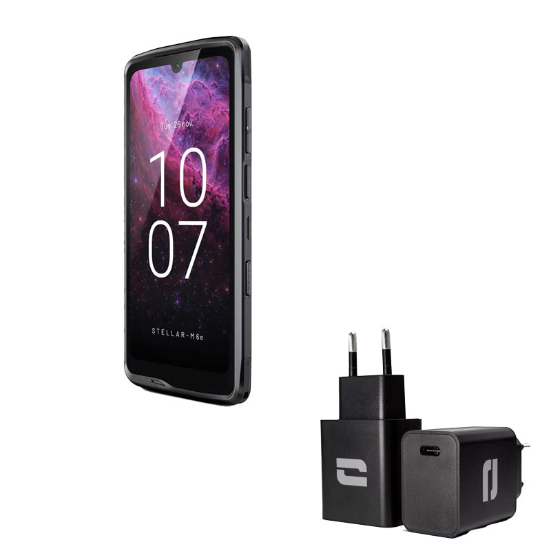 Pack Smartphone STELLAR M6E CROSSCALL + vitre de protection + tête de chargeur - P-Stellar-M6E