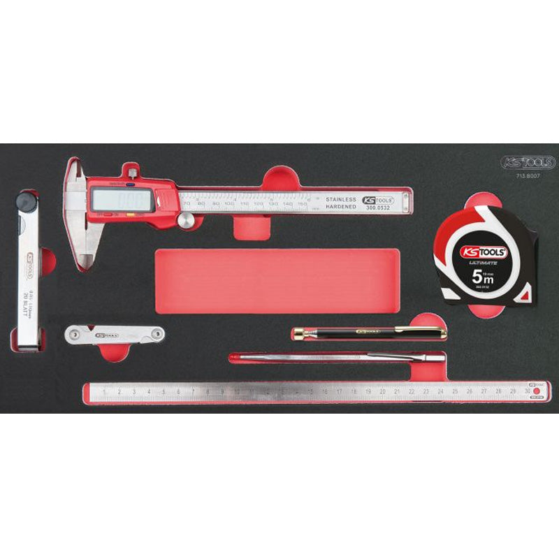 Composition d'outils 6 tiroirs pour servante, 455 pièces - KS TOOLS - 714.0452