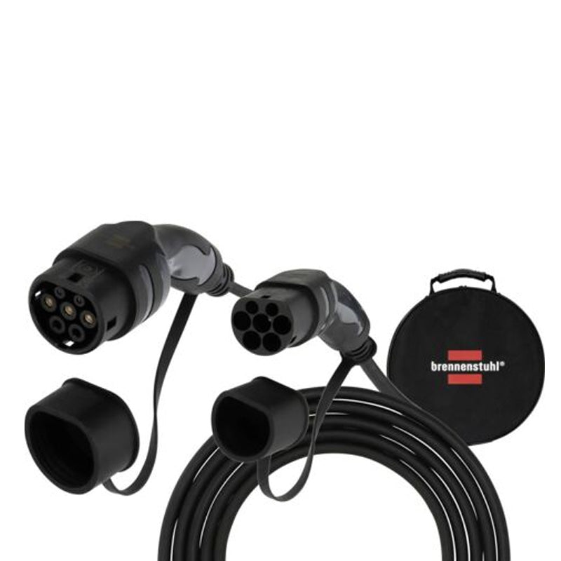 Câble de recharge EV type 2 - BRENNENSTUHL - 1384000020 - L.7m 11kW noir IP55