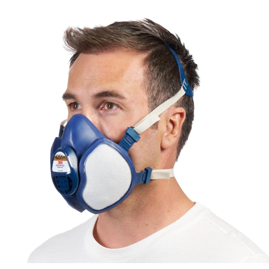Demi masque 4251+ - Anti-Gaz et Vapeurs Organiques A1 - Anti-Poussières P2 A1-P2