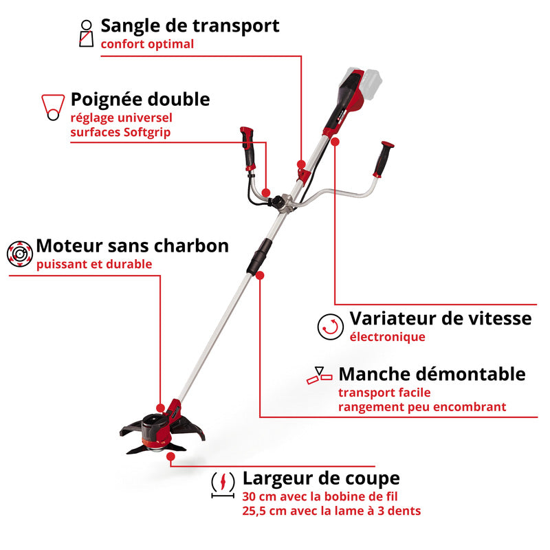 Débroussailleuse sans fil AGILLO 36/255 BL-Solo Power X-Change EINHELL 3411320 (Produit seul)