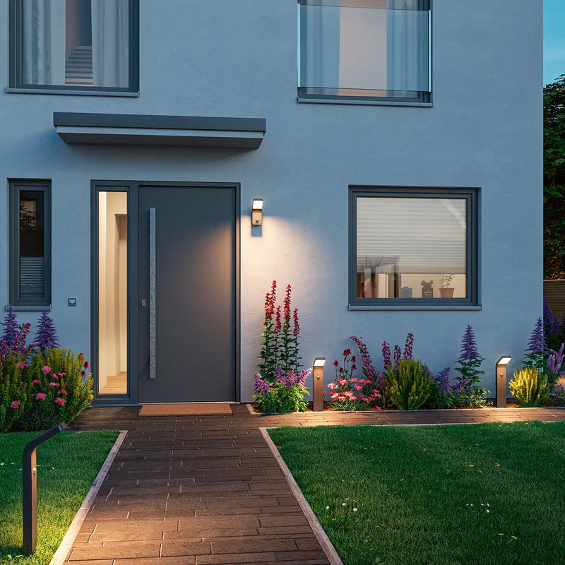 Borne lumineuse Kulma avec détecteur de mouvement Extérieur - Paulmann - 94747 - 230V - 7,5W - 1000lm - 3000K - IP44 - Bord de mer
