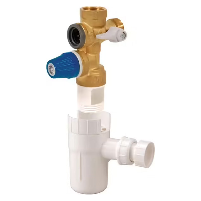 DIPRA Kit Groupe de Sécurité Anticalcaire NF 7 Bars avec Siphon Entonnoir Inox