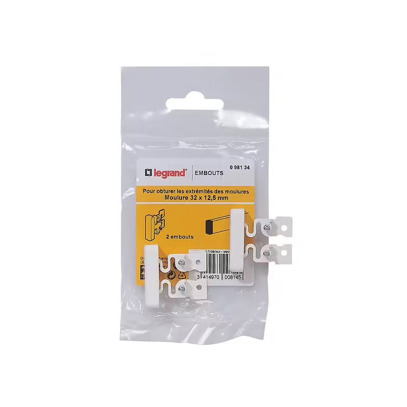 Lot de 2 embouts pour moulure 32x12.5mm LEGRAND LEG98134