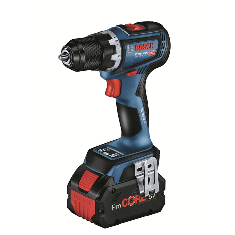 Pack 4 outils 18V BOSCH : GSR 18V-90C + GKT 18V-52GC + GST 18V-155 SC+ GEX 18V-125 + 1 batterie 4,0 Ah (ProCORE) + 2 batteries 5,5 Ah (ProCORE) + GAL 1880CV (L)