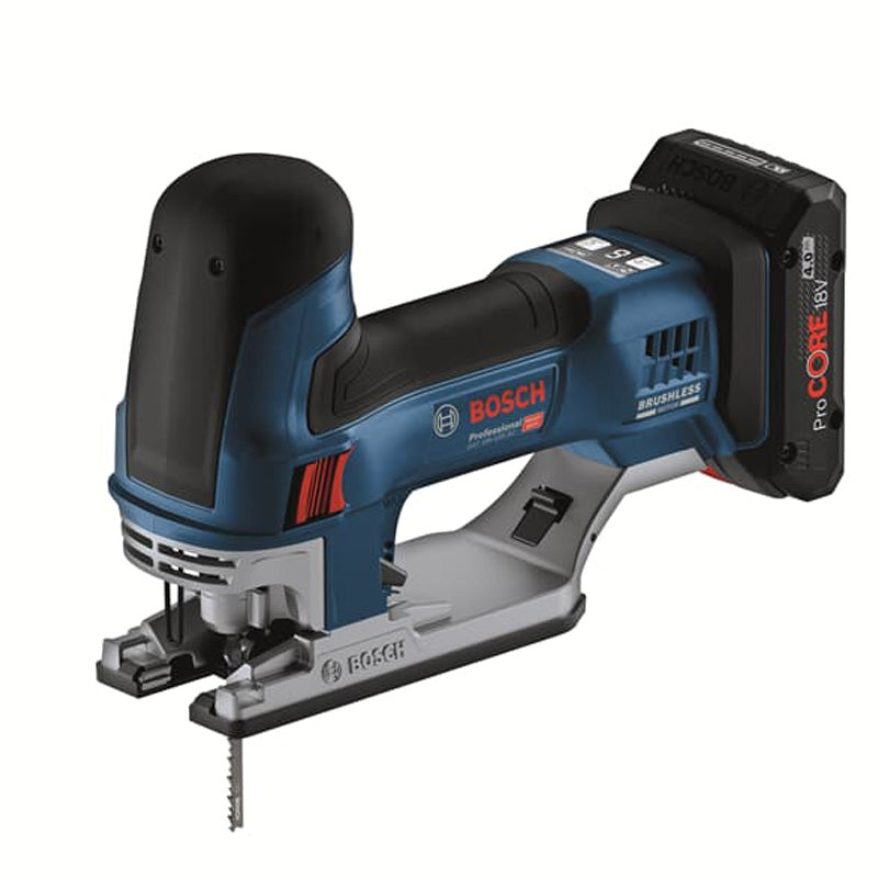 Pack 4 outils 18V BOSCH : GSR 18V-90C + GKT 18V-52GC + GST 18V-155 SC+ GEX 18V-125 + 1 batterie 4,0 Ah (ProCORE) + 2 batteries 5,5 Ah (ProCORE) + GAL 1880CV (L)