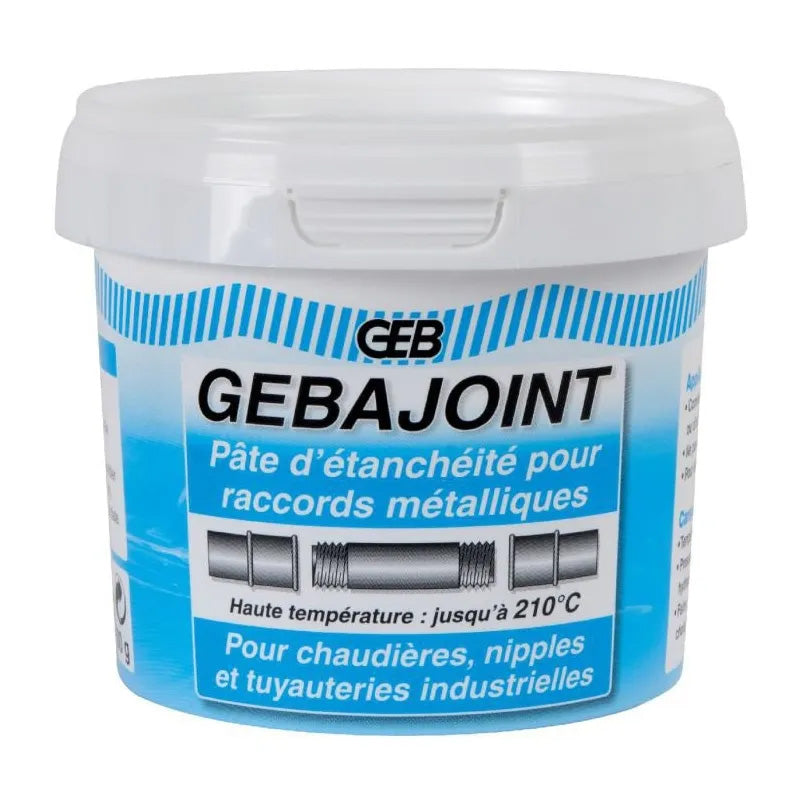 Pâte d’étanchéité durcissante GEB pour raccords filetés en chauffage Beige 500g