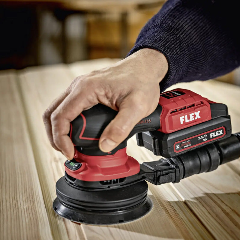 Ponceuse orbitale FLEX ORE 2-125 18-EC 18V Ø125mm + kit de démarrage