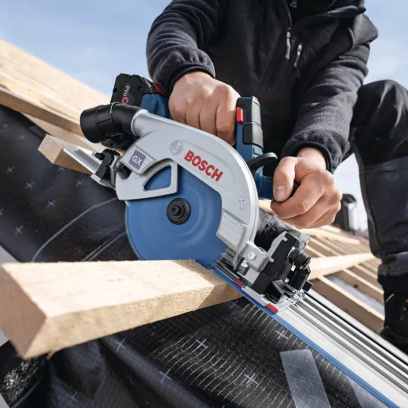 SCIE CIRCULAIRE GKS 18V-57-2 GX, 1x guide parallèle, solo L-BOXX