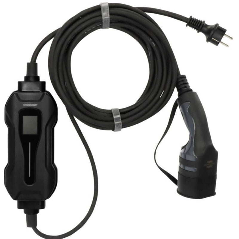 Station de charge EV type 2 - BRENNENSTUHL - 1384010 - 10 A, 2,3 KW, 8 m, IP44, écran
