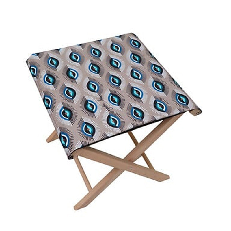 Tabouret de jardin pliant - Polyester et coton - Solaire