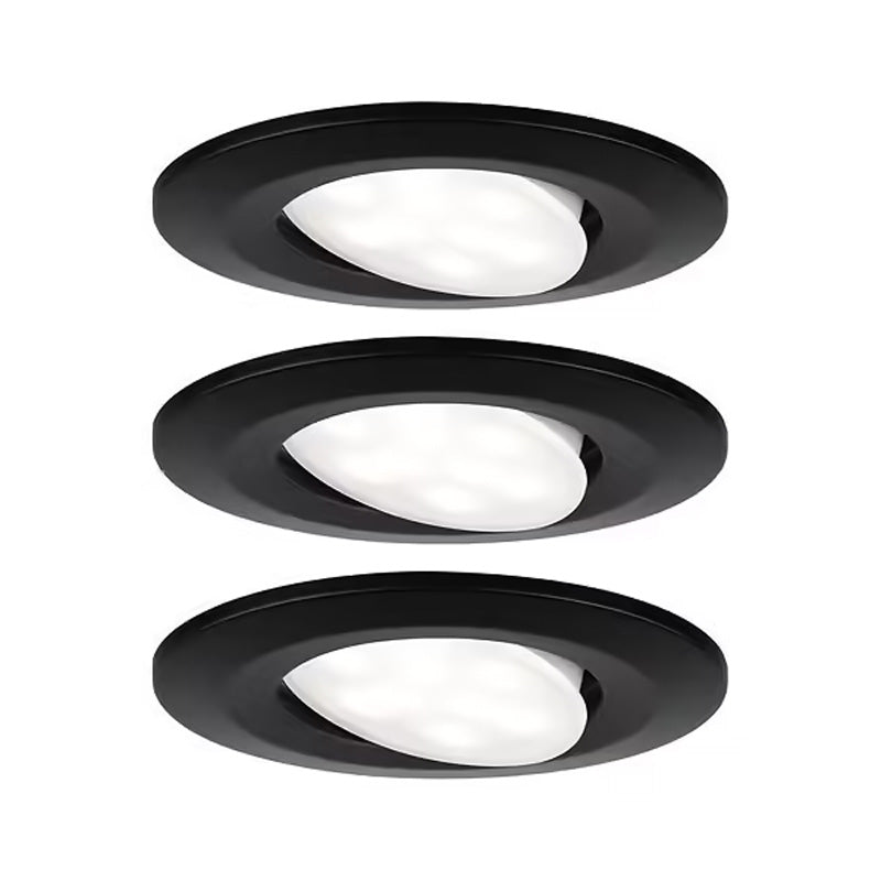 x3 Encastré Calla LED orientable 30° - Paulmann - D.90mm - 6W - 680lm - 4000K - 230V - BBC/IP65 - Lot de 3