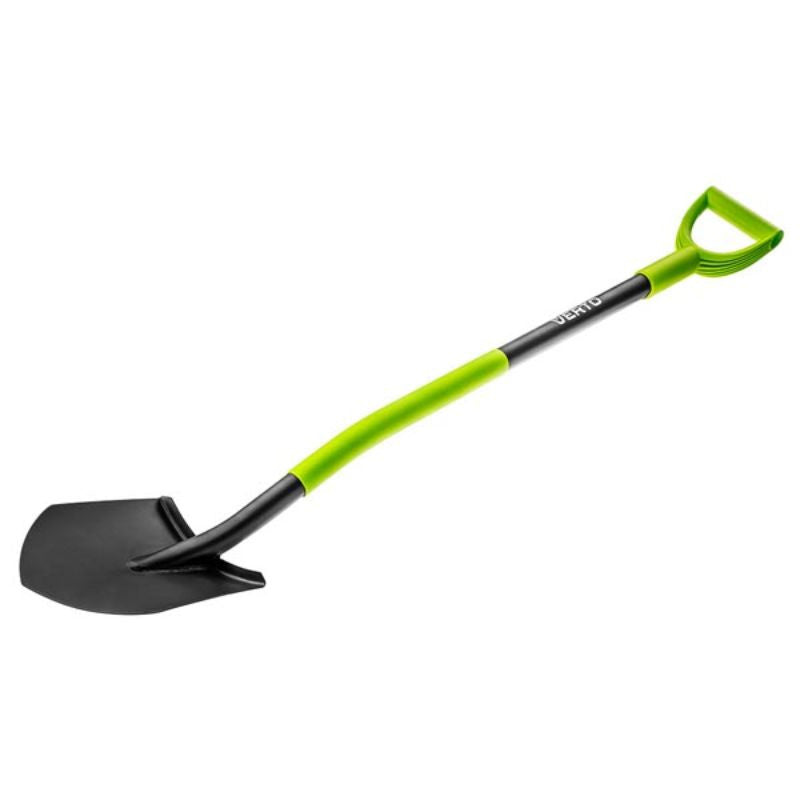 Bêche pointue VERTO 15G010 - Manche acier trempé - Poignée plastique - 125cm