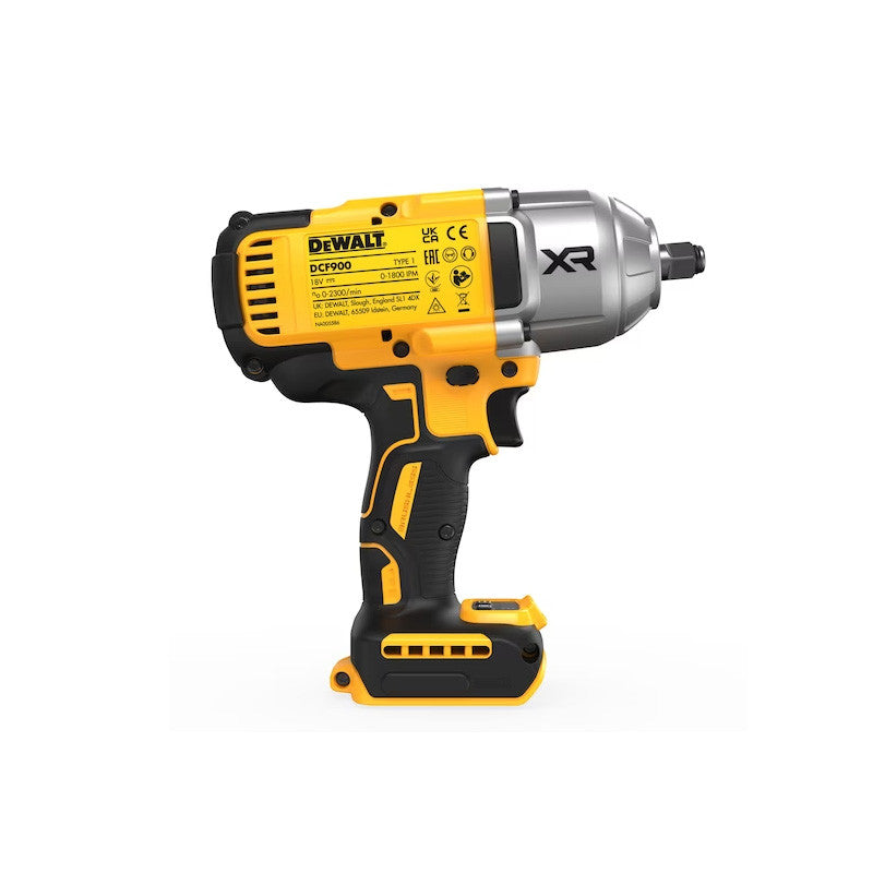 Boulonneuse à chocs ½” 1396 Nm 18V DEWALT DCF900NT-XJ Brushless avec coffret et jonc de sécurité