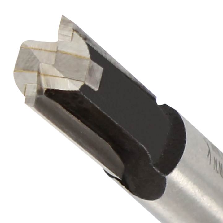 LEMAN lot de 4 mèches bois universelles droites carbure queue 8mm pour défonceuse