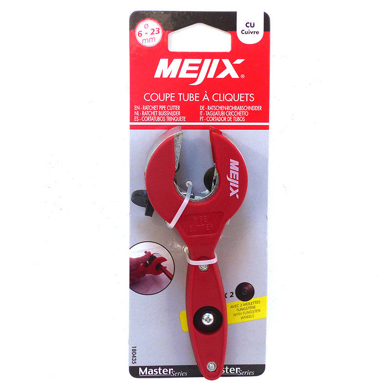 Coupe tubes à cliquets - MEJIX - 180435 - diamètre de 6 à 23 mm