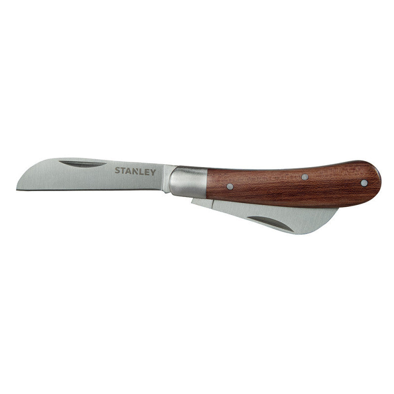 Couteau d'électricien à 2 lames STANLEY STHT0-62687 manche bois