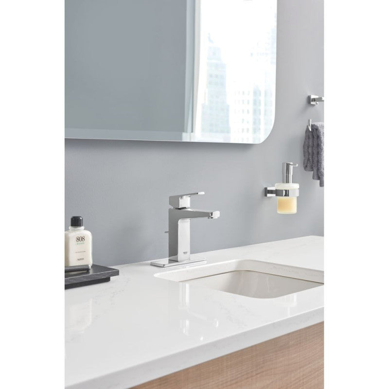 Distributeur de savon avec support ESSENTIALS CUBE GROHE 40756001 160 ml - chrome
