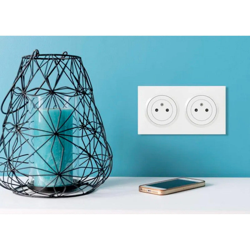 Double prise de courant 2P+T Surface dooxie 16A précâblées finition blanc LEGRAND