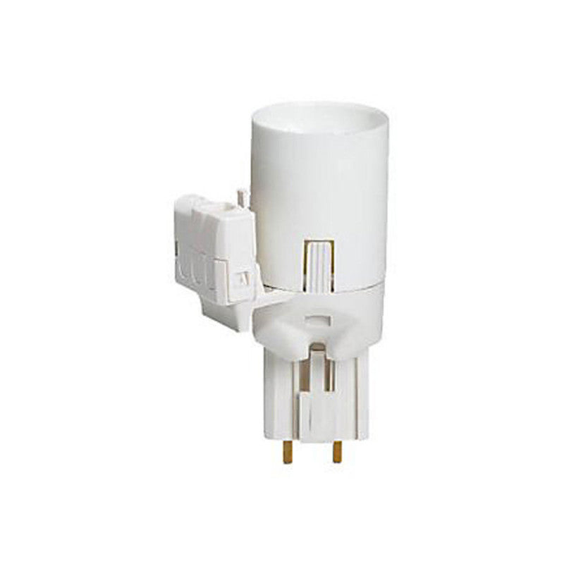 Douille E27 - 4A + fiche DCL 6A détachable - blanc LEGRAND
