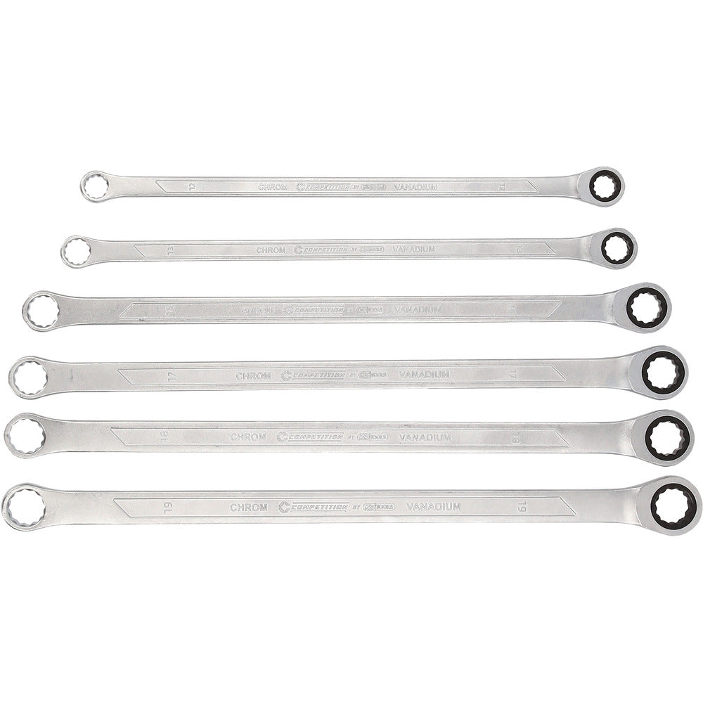 Jeu de clés polygonales à cliquet COMPETITION, 6 pcs - KS Tools - 512.0205 COMPETITION