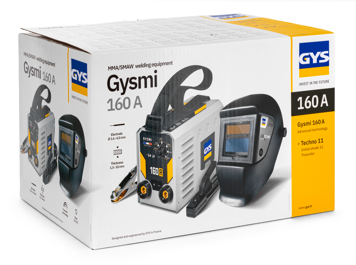Coffret Gysmi 160A + masque à soudure LCD 11 trueColor - GYS - 083745