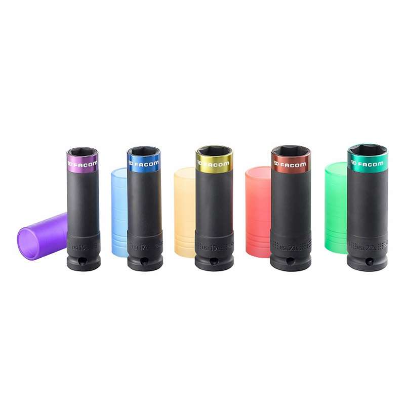 Jeu de 5 douilles longues pour clés à chocs 1/2" FACOM NSI.5LPB
