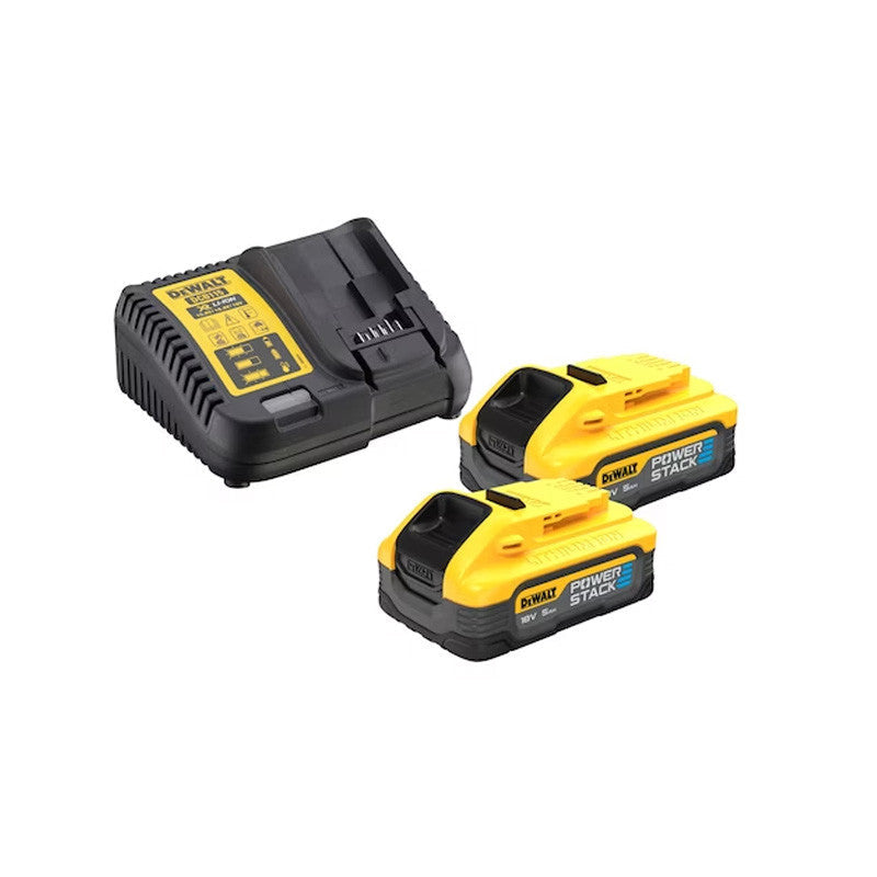 Pack 2 outils 18V DEWALT DCK2050H2T-QW : perceuse DCD805 et boulonneuse DCF850 Brushless avec coffret et 2 batteries 5,0 Ah POWERSTACK