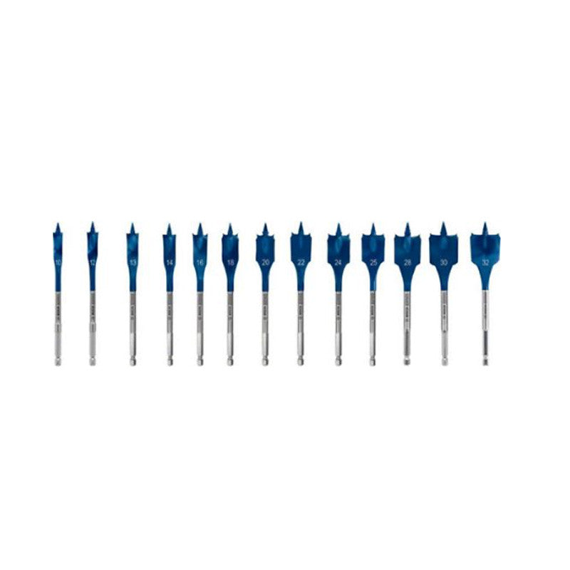 Kit BOSCH 5 forets expert + Assortiment d’embouts de vissage + Coffret de scie trépan + Trousse mèches plates + Bonnet