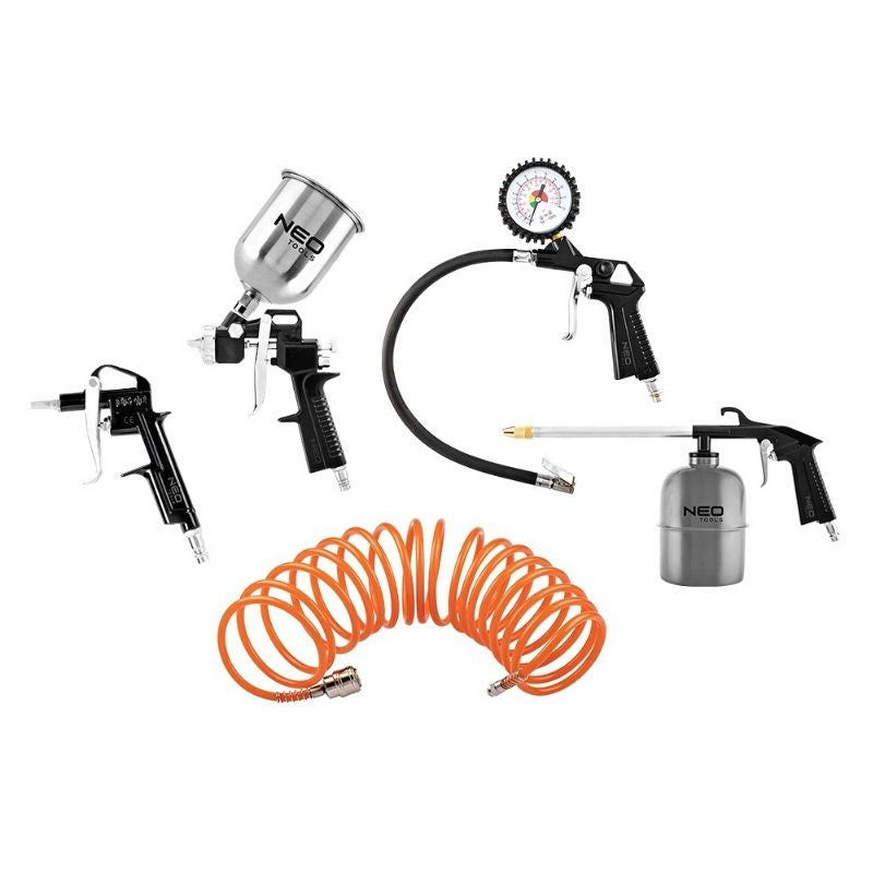 Kit d'accessoires pneumatique 5 pièces NEO TOOLS 14-699