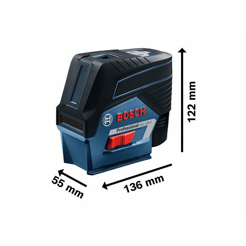 Laser combiné BOSCH 0601066G08 GCL 2-50 C Professional + L-Boxx et support