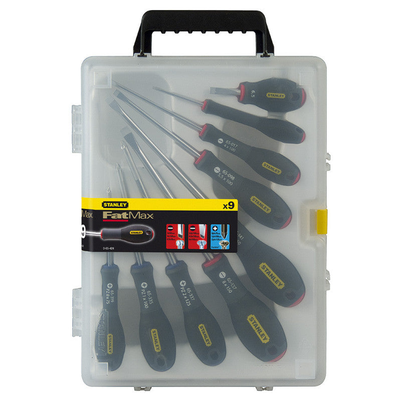 Malette de 9 tournevis STANLEY FATMAX FMHT65424-0 électricien + mécanicien - pozidriv