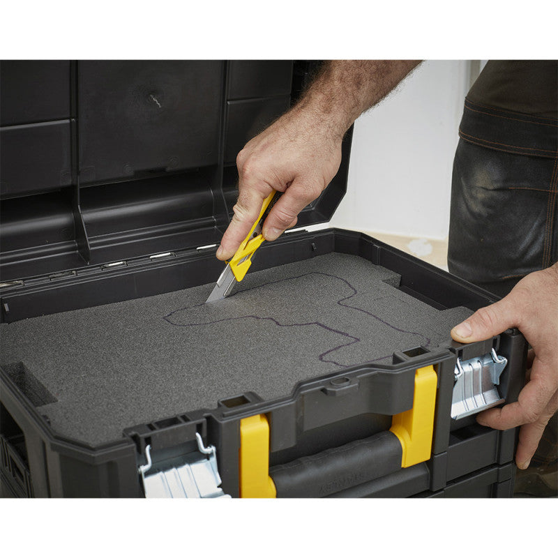 Mousse de rechange pour boite STANLEY TSTAK - 43 x 30 x 7 cm
