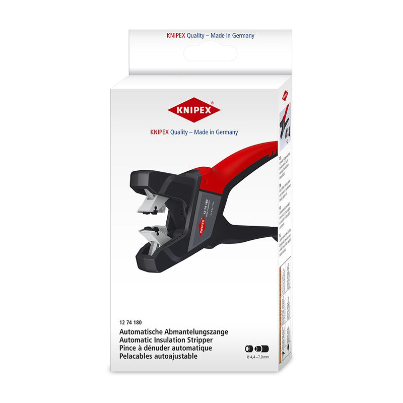 Pince à dégainer automatique KNIPEX 12 74 180 pour câbles électriques