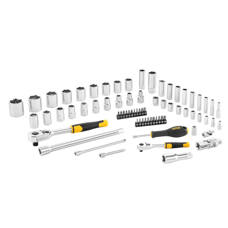 Coffret de couilles ¼’’ + ½’’ - STANLEY - STMT82831- jeu de 72pcs