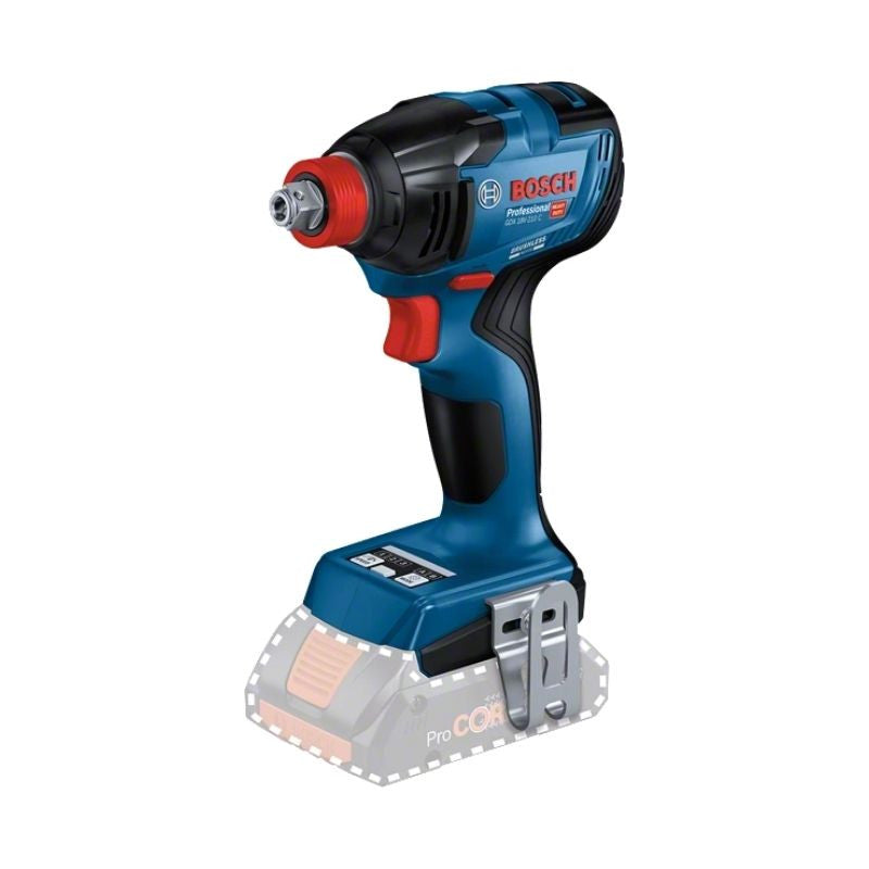 Pack BOSCH 06019J0204 Visseuse à chocs GDX 18V-210 C + Perceuse-visseuse GSR 18V-60 C + 2x4.0Ah ProCORE L-BOXX