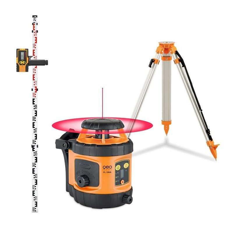 Pack Niveau laser rotatif automatique + Trépied + Mire GEO FENNEL FL 190A 292190-S01