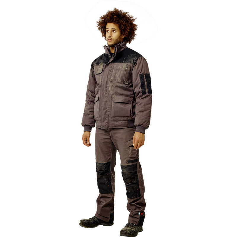 Pantalon de travail multipoches HEROCK Mars gris/noir